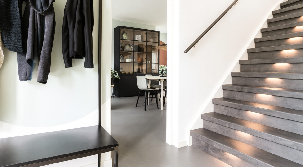 Je trap combineren met een gietvloer: tips en inspiratie