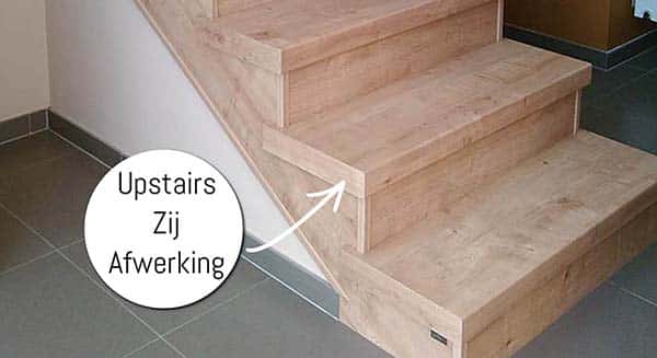 Upstairs Zij Afwerking bij betonnen trap