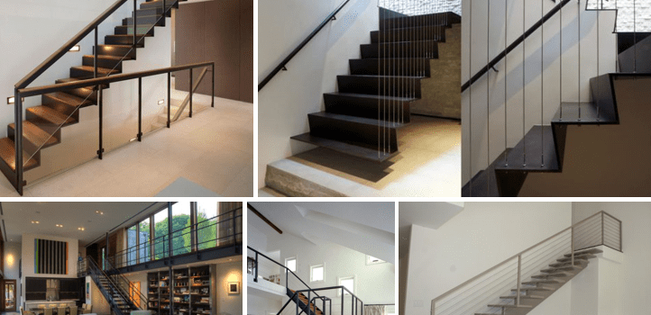 5 metalen trappen voor elk interieur