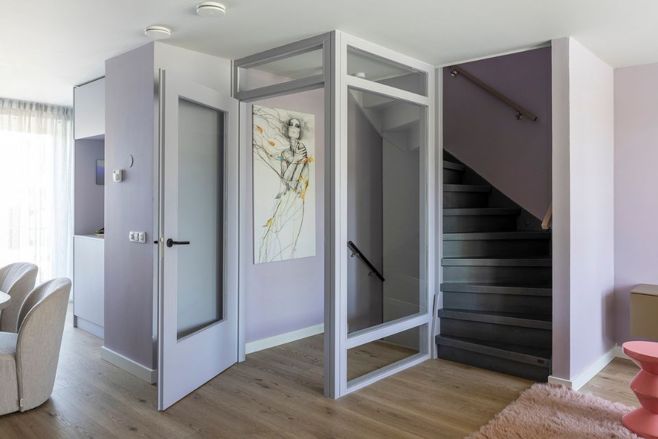 Metalen trap bekleden