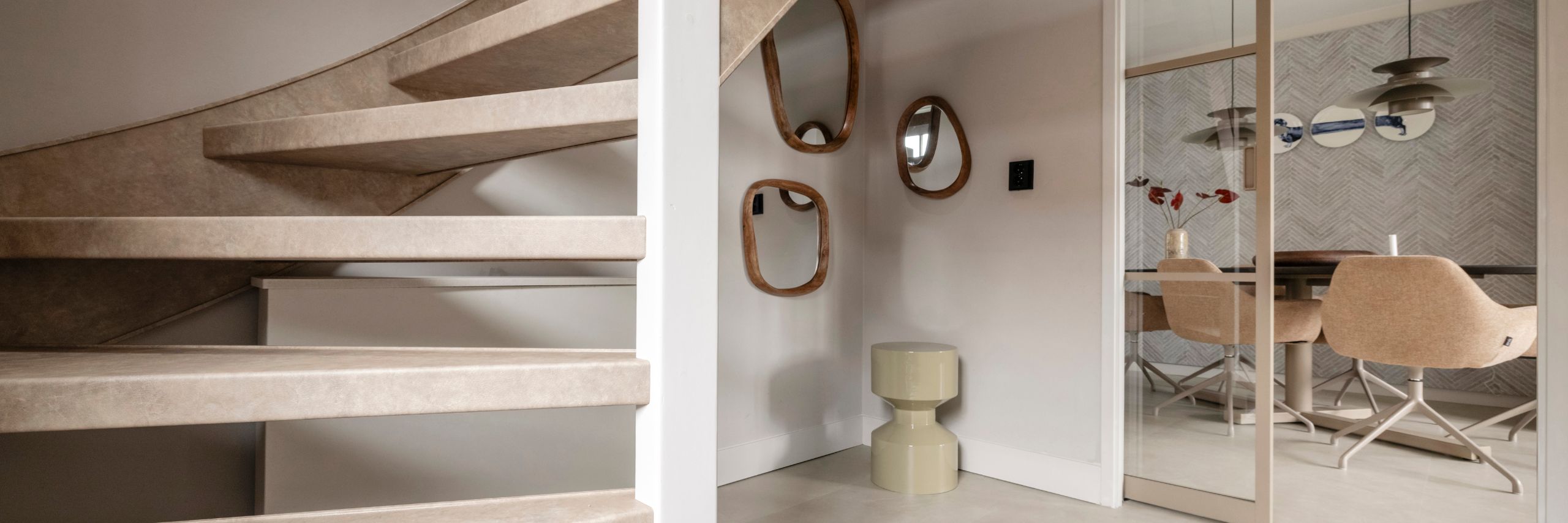 Nieuwbouwtrap en renovatie