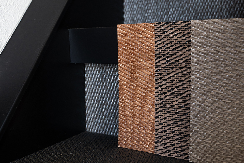 nieuwe trapbekleding - Bolon - geweven vinyl