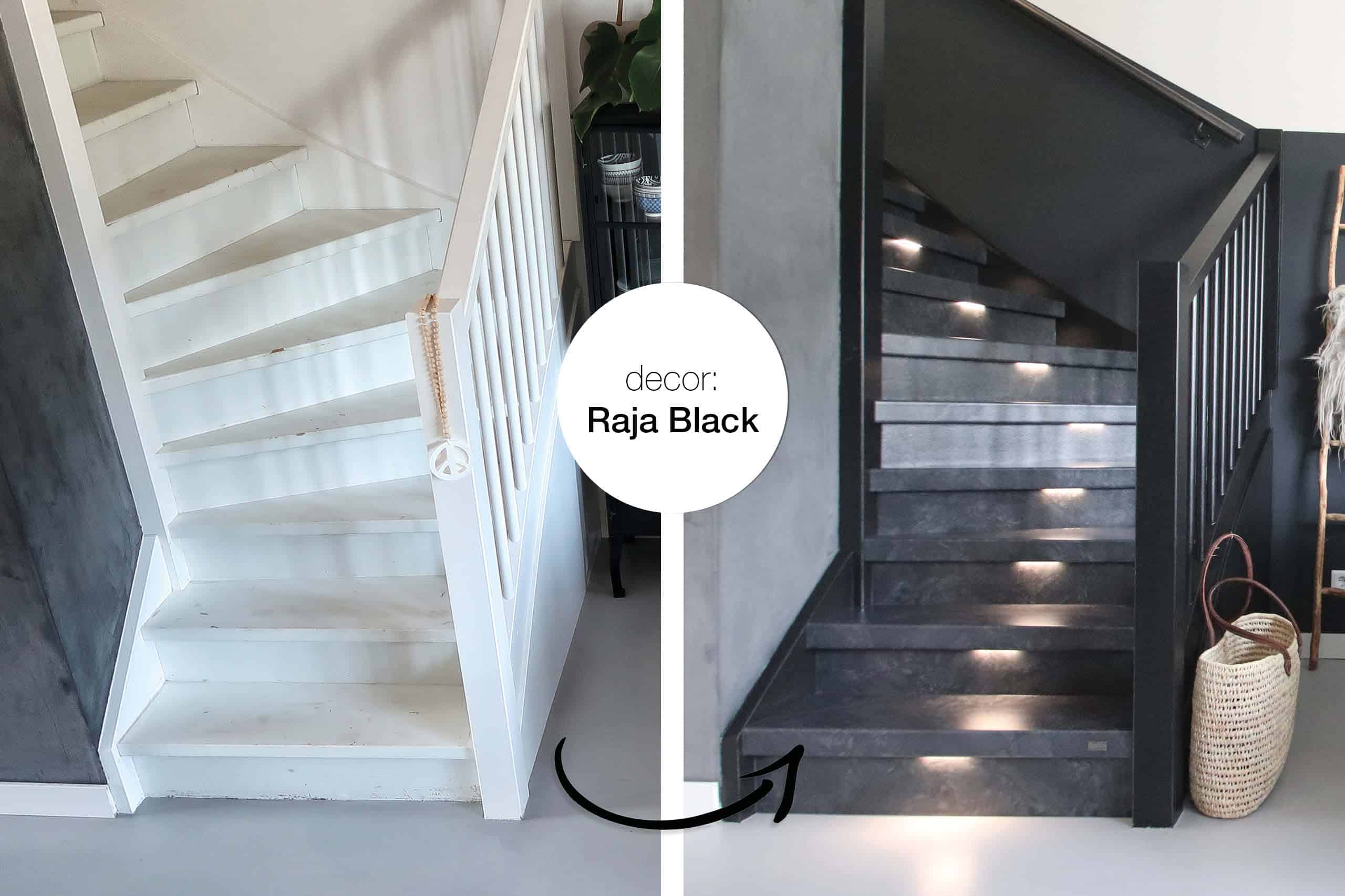 Traprenovatie Voor En Na Raja Black 3
