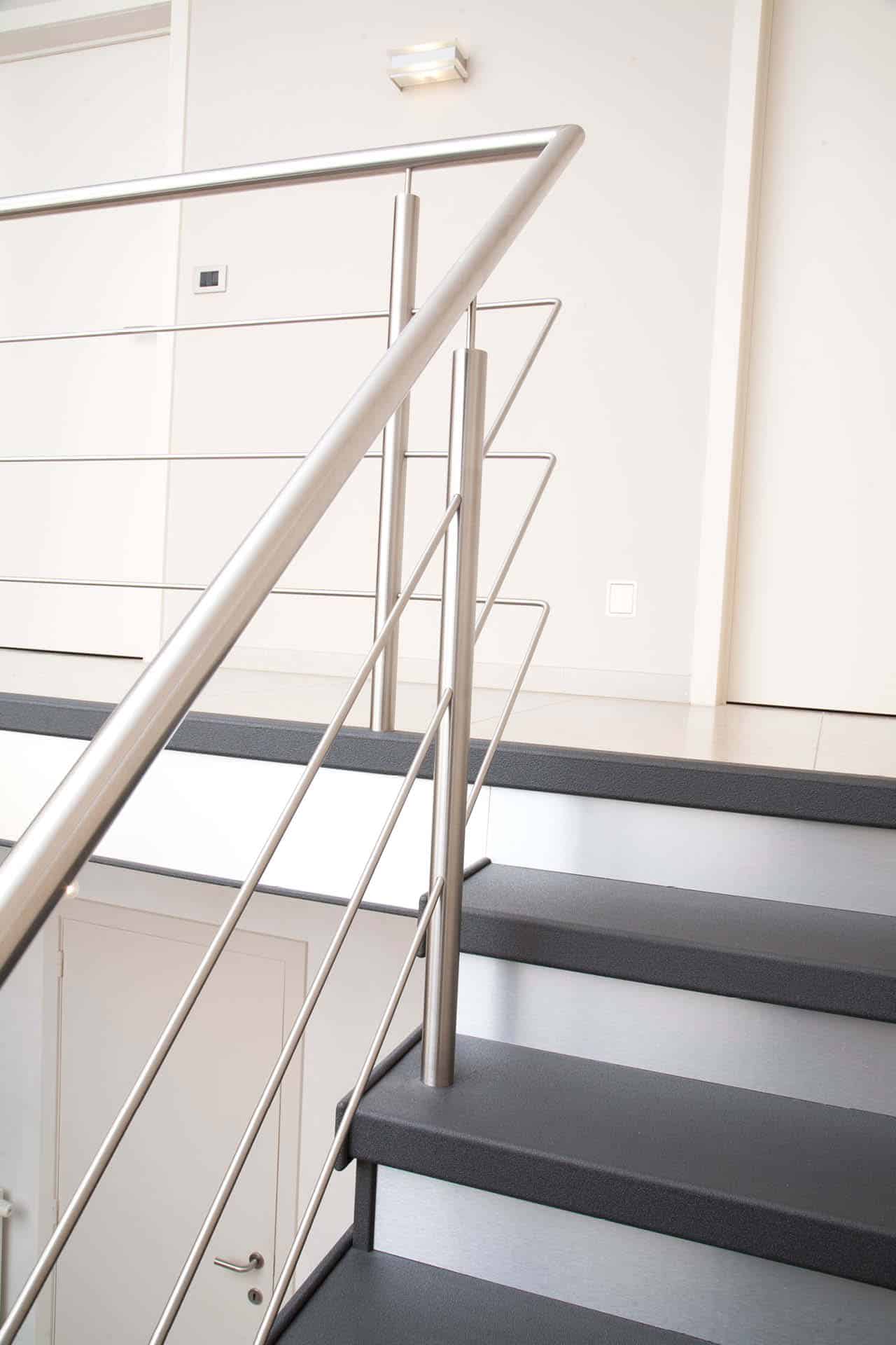 RVS balustrade en trapleuning